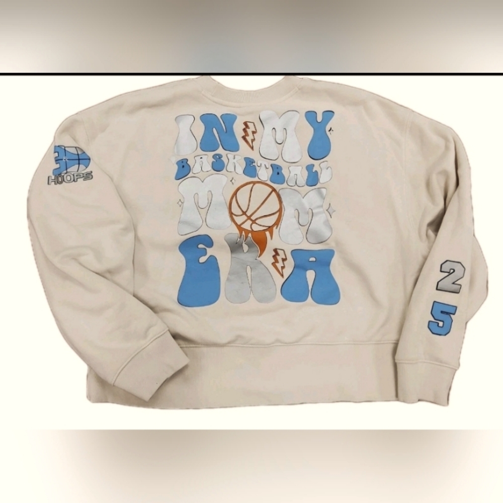 Mom Era Sweatshirt - basketball theme
